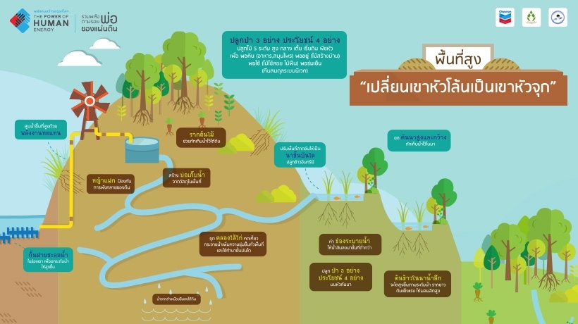 หลุมขนมครกแบบพื้นที่สูงบนเขา