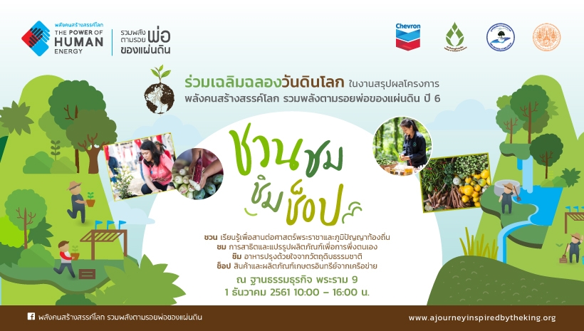 โครงการพลังคนสร้างสรรค์โลก รวมพลังตามรอยพ่อของแผ่นดิน ปี 6<br> งานสรุปผล